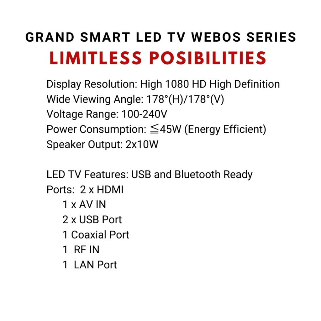 webos 32 spec